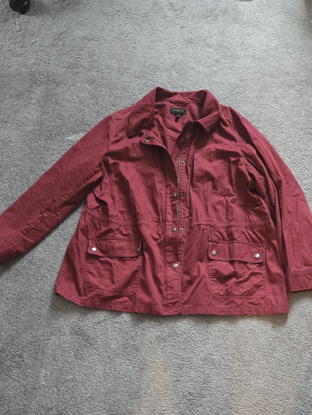 Talbots Wine-Colored Women's Jacket, 2X